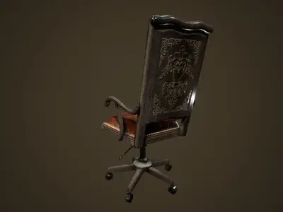 Cabinet Chair - PBR Game Ready  Low-poly 3D model purchase