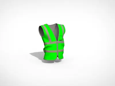 Worker Vest 3D model