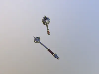 Mace GameReady LowPoly 3D model Low-poly 3D model