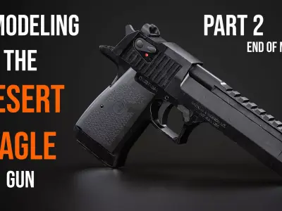 AAA Game Ready Desert Eagle Full Pipeline Course 3D model