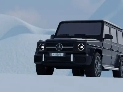 Rigged Mercedes G Wagon Model 3D model