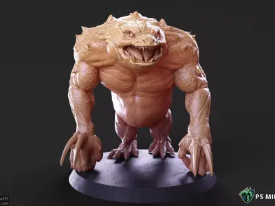 Slaad Lizardman - Pose 2 3D print model
