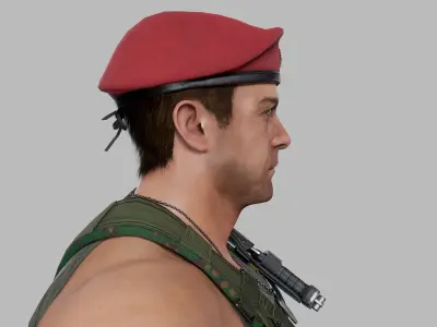 Modern Russian Soldier Low-poly 3D model purchase
