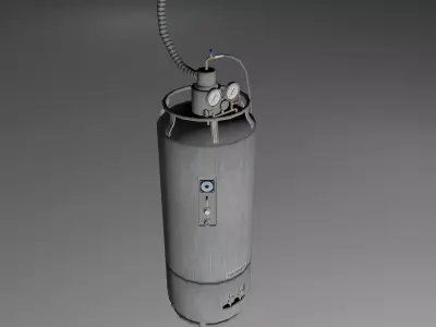 laboratory Gas tank -gas cylinder Low-poly 3D model