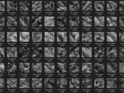 500 Creature skin 8k patterns Vol3  3D model purchase