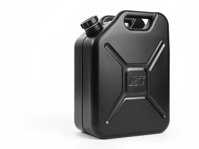Sleek Black Jerrycan model pack Low-poly 3D model