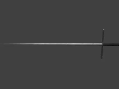 Sword Estok Medieval Pricking Low-poly 3D model
