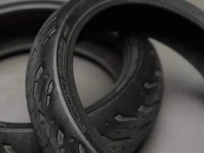 Michelin Road 6 Motorcycle Tires 3D model