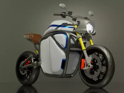 Motorcycle Prototype Design 1 Free 3D model
