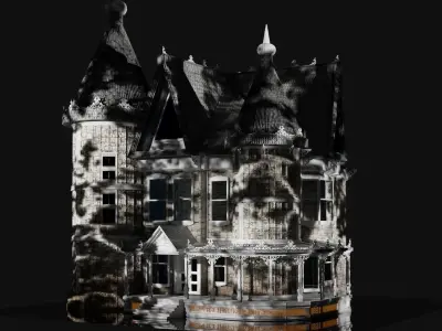 Bridgefort Haunted Houses 3D model