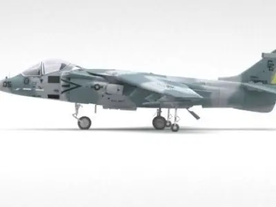 Air fighter 3D model 3