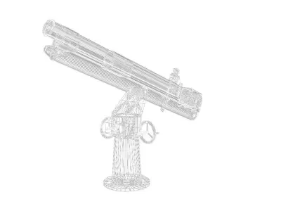 Type 38 Field Gun 3D model