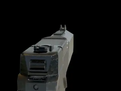Handgun Low-poly 3D model order