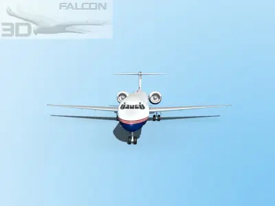 Falcon3D MD-80 Corporate 1 3D model