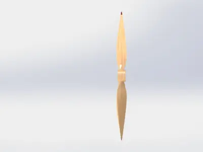 High-Performance 3D Propeller Design Detailed SolidWorks Model 3D print model