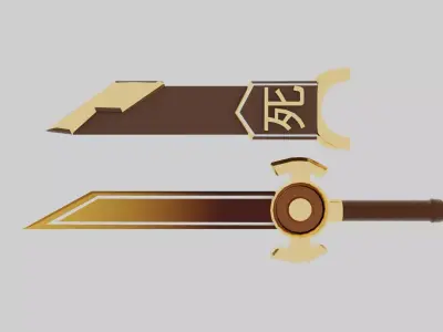 MINI KNIFE Low-poly 3D model