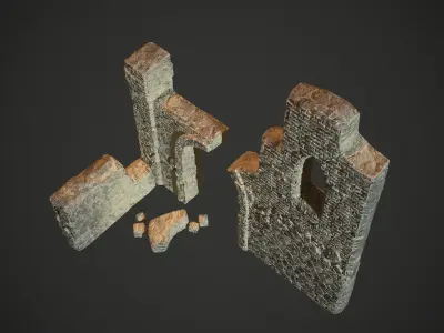 Castle Ruins 3D model