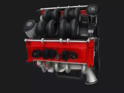 Car Engine 3D Model 3D model