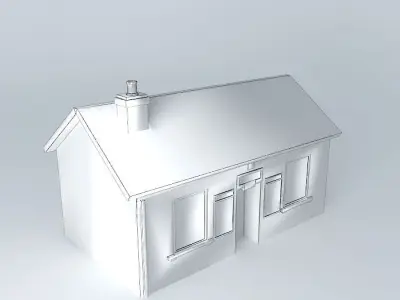 Eco Rail Track Booking Office Old Steam Days Free 3D model