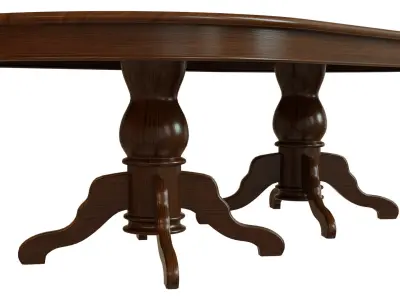 Wood table 2500 3D model