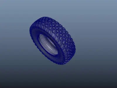 TYRES Low-poly 3D model