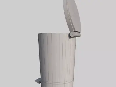 Dust Bin Free low-poly 3D model