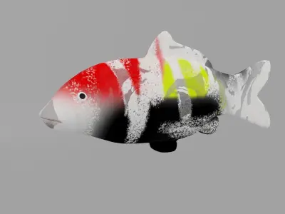 Koi Fish 3D model purchase