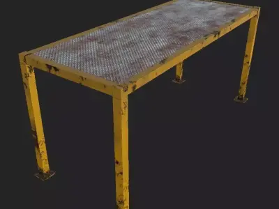 IndustrialPLateform industrial table 3D model