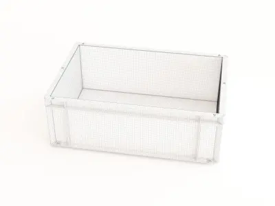 Plastic crate 37 3D model