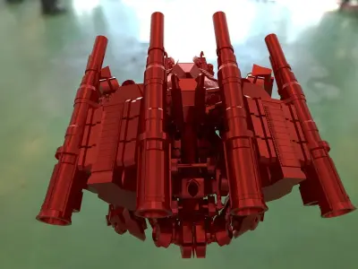 R21-Tank spaceship 3D model