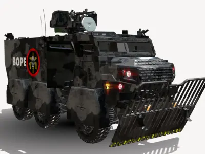 caveirao 6x6 bope br  Low-poly 3D model