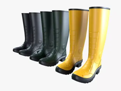 Rubber Boots 3D model purchase
