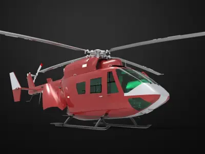 MBB Kawasaki BK 117 3D model