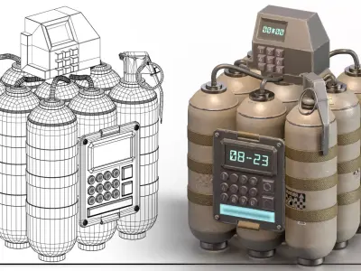 Dynamite 8 3D model
