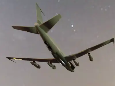 RC-137 Style ELINT Spy Plane - Custom 1950s Jetliner Low-poly 3D model