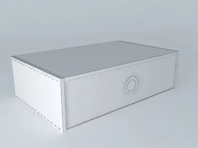 Ring wooden box with letter o Free 3D model