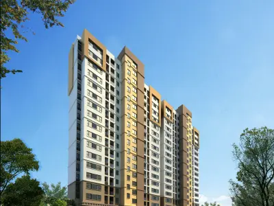 3Dmax fashion city commercial square building 272 3D model