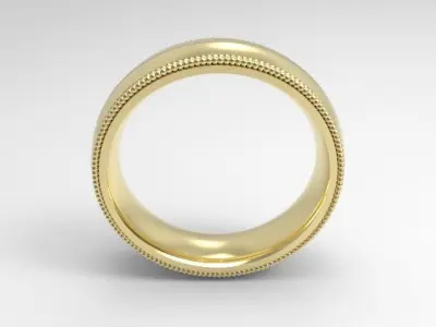woman solitaire ring 7 part r00128 3D print model