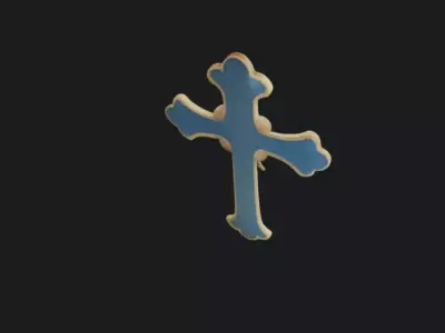 Orthodox Cross 3D Model 3D model