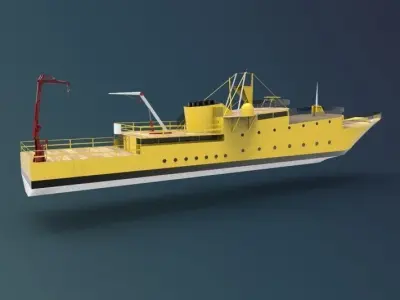 research ship type Y 3D model