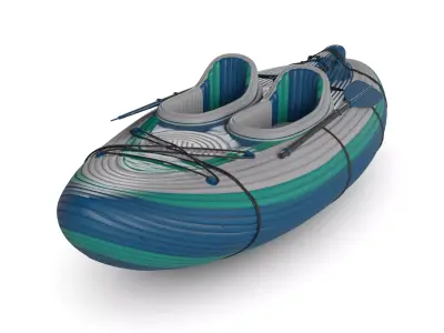 Inflatable Kayak 3D model