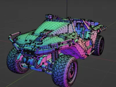 AMG Transport Dynamics M12S Warthog CST 3D model