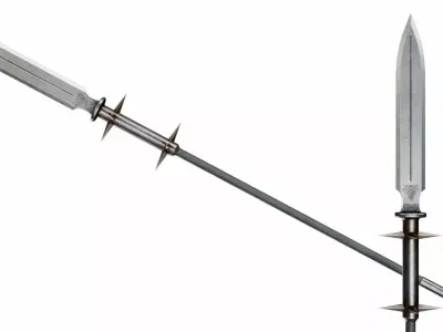 Demon spear Low-poly 3D model