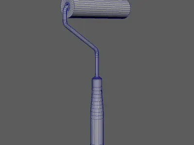 Roller paint Low-poly 3D model