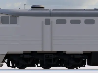 2TE10M diesel locomotive Free 3D model