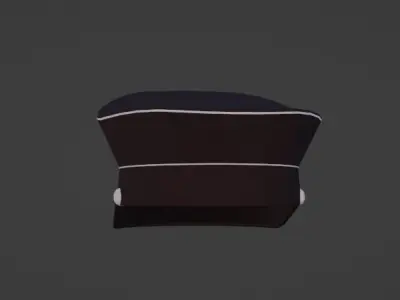 NZI officer hat 3d Low-poly 3D model