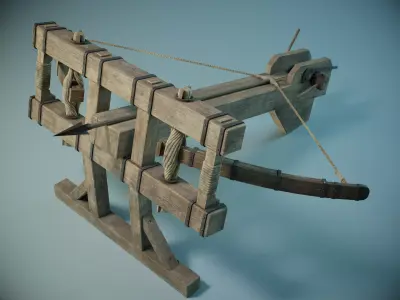 Ballista PBR Low-poly 3D model