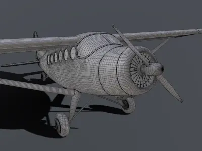 Light Aircraft 3D model 2