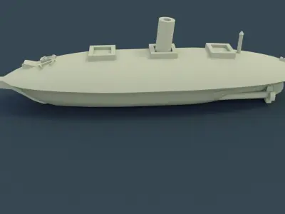 CSS Manassas 1861 3D print model