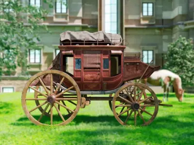 FARGO WAGON CART 3D model